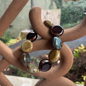 Jasper nugget stretch bracelet. 40g